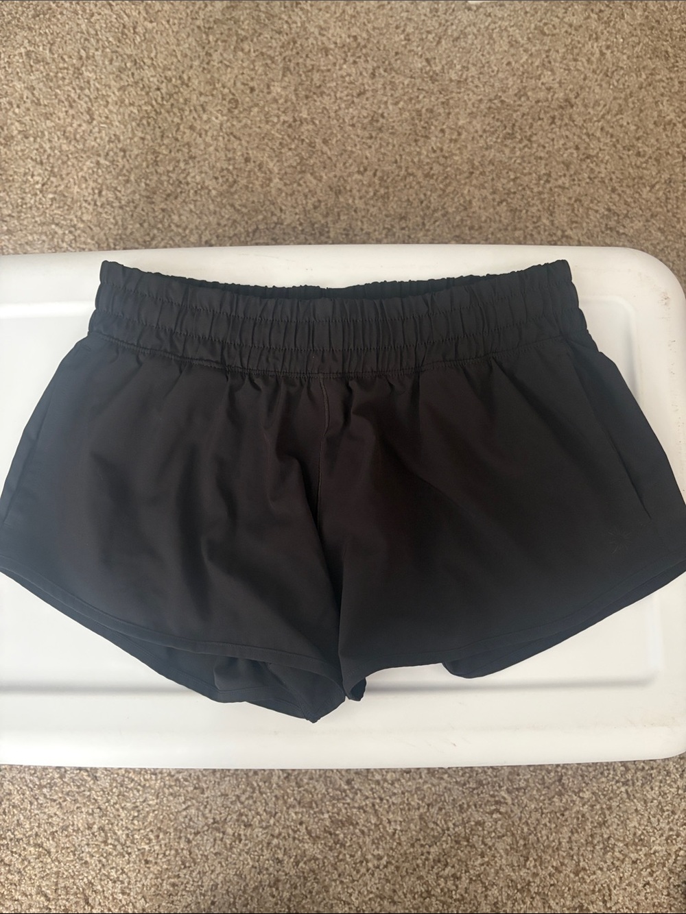 Women’s Aerie Black Athletic Running Shorts With Espandex lining Size Small